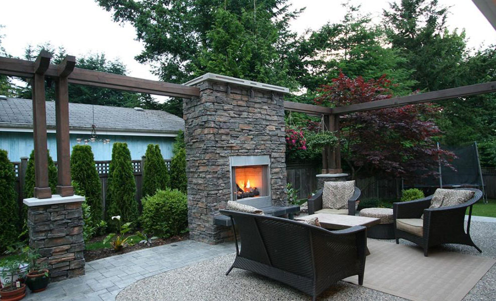 exterior renovation landscaping project